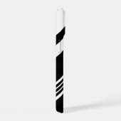 Moderne gepersonaliseerde diagonale strepen iPhone 15 case (Rechterkant)