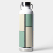 Moderne gepersonaliseerde diverse kleurrijke doos waterfles (Voorkant)