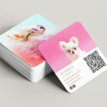 Moderne gepersonaliseerde dubbele foto scanbare QR