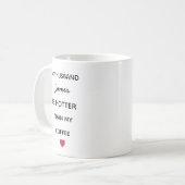 Moderne Gepersonaliseerde Echtegenoot Koffiemok (Voorkant links)