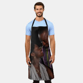 Moderne gepersonaliseerde eenvoudige foto schort (Gedragen)