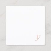 Moderne gepersonaliseerde eenvoudige Sjabloon Luxe Vierkante Visitekaartje (Voorkant)