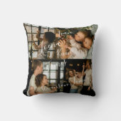 Moderne gepersonaliseerde familie  kussen (Voorkant)