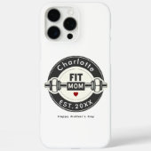 Moderne gepersonaliseerde Fit Moeder Hoesje (Achterkant)