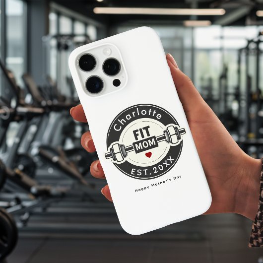 Moderne gepersonaliseerde Fit Moeder telefoonhoesj Case-Mate iPhone Case