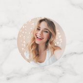 Moderne gepersonaliseerde foto 16e verjaardag Sage Confetti (Kleine voorkant)