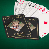 Moderne gepersonaliseerde foto aandenken Ik ben ee Pokerkaarten