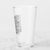 Moderne Gepersonaliseerde Foto Afstudeerfeest Glas (Links)