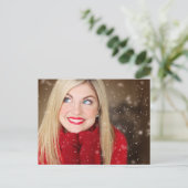 Moderne Gepersonaliseerde Foto Briefkaart (Staand voorkant)