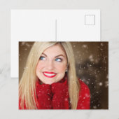 Moderne Gepersonaliseerde Foto Briefkaart (Voorkant / Achterkant)