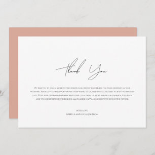 Moderne gepersonaliseerde foto flat dank u kaart