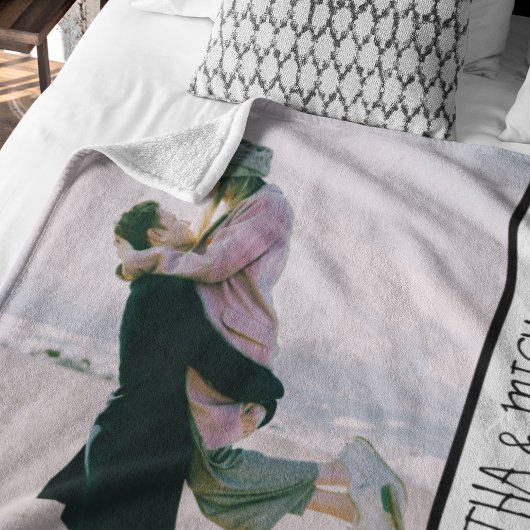 Moderne Gepersonaliseerde Foto Fleece Deken