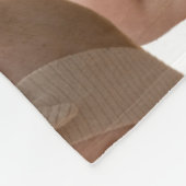 Moderne gepersonaliseerde foto gezicht aangepaste  fleece deken (Hoek)