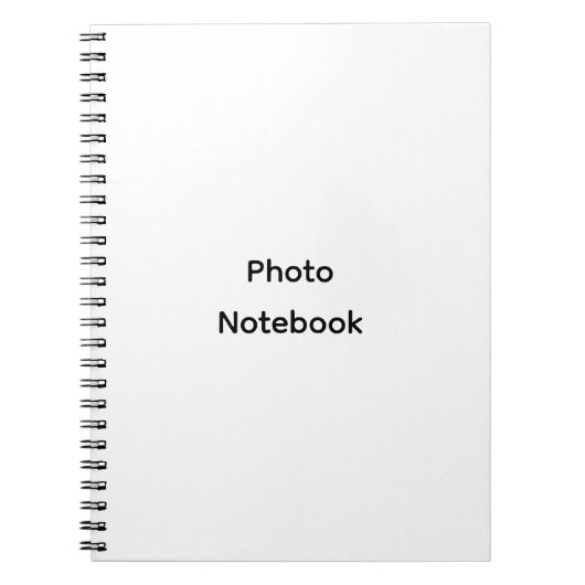 Moderne Gepersonaliseerde Foto Notitieboek (Voorkant)