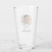Moderne Gepersonaliseerde Foto Oom Glas (Achterkant)