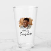 Moderne Gepersonaliseerde Foto Oom Glas (Voorkant)