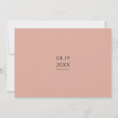 Moderne gepersonaliseerde foto platte bedankkaart (Achterkant)