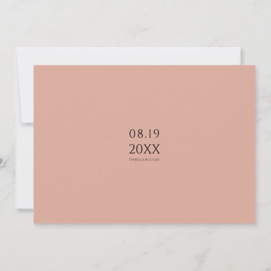 Moderne gepersonaliseerde foto platte bedankkaart (Achterkant)