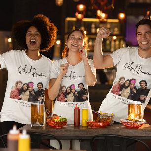 Moderne Gepersonaliseerde Foto School Reünie Tri-Blend Shirt