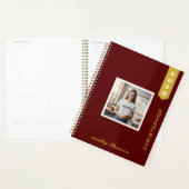 Moderne Gepersonaliseerde Foto Tekst Stijlvol Planner (Display)