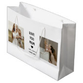 Moderne Gepersonaliseerde Fotocadeau voor Moeder Groot Cadeauzakje (Voorkant Gekanteld)