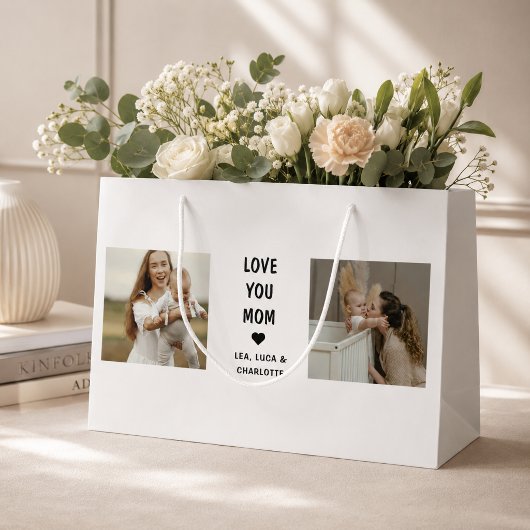 Moderne Gepersonaliseerde Fotocadeau voor Moeder Groot Cadeauzakje