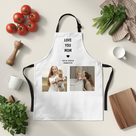 Moderne Gepersonaliseerde Fotocadeau voor Moeder Schort