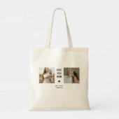 Moderne Gepersonaliseerde Fotocadeau voor Moeder Tote Bag (Achterkant)