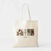 Moderne Gepersonaliseerde Fotocadeau voor Moeder Tote Bag (Voorkant)