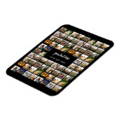 Moderne gepersonaliseerde fotocollage magneet (Linkerzijde)
