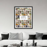 Moderne gepersonaliseerde fotocollage poster<br><div class="desc">Moderne gepersonaliseerde fotocollage</div>