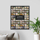Moderne gepersonaliseerde fotocollage poster