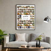 Moderne gepersonaliseerde fotocollage poster