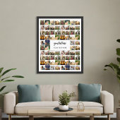 Moderne gepersonaliseerde fotocollage poster