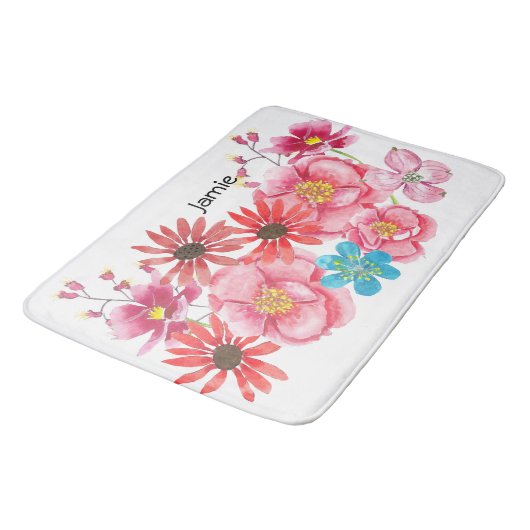 Moderne gepersonaliseerde Fox Deer kinderkamer Badmat (Gekanteld)