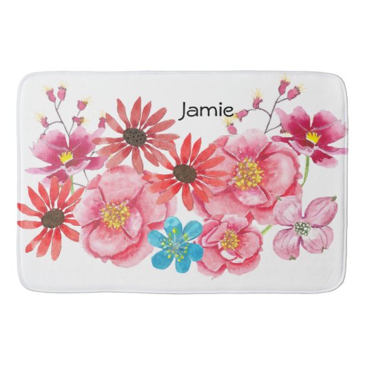 Moderne gepersonaliseerde Fox Deer kinderkamer Badmat (Voorkant)