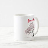 Moderne gepersonaliseerde geisha Mok (Voorkant rechts)