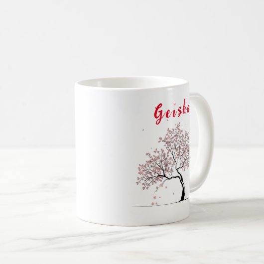 Moderne gepersonaliseerde geisha Mok (Voorkant rechts)