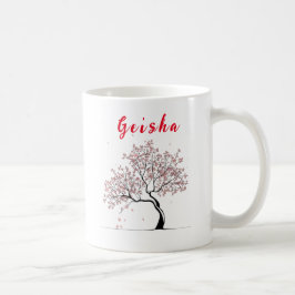 Moderne gepersonaliseerde geisha Mok