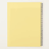 Moderne Gepersonaliseerde Gele en Paarse Planner (Achterkant)