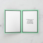 Moderne gepersonaliseerde gelukkige verjaardag opa kaart (Binnen)