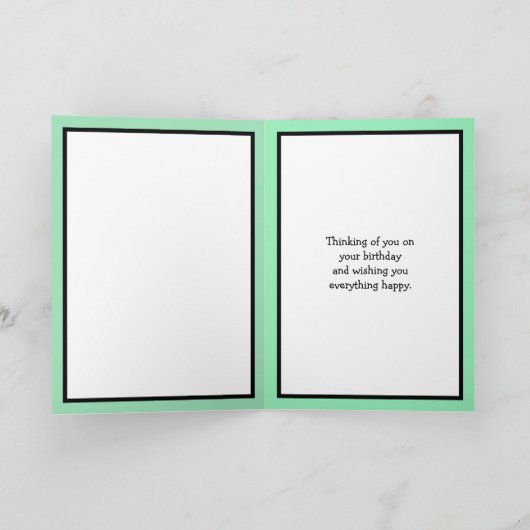 Moderne gepersonaliseerde gelukkige verjaardag opa kaart (Binnen)