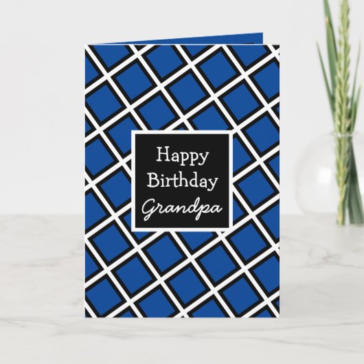 Moderne gepersonaliseerde gelukkige verjaardag opa kaart (Voorkant)