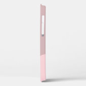 Moderne gepersonaliseerde geometrische pastelroze  Case-Mate iPhone case (Achterkant / Links)