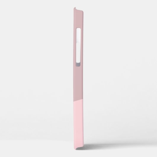 Moderne gepersonaliseerde geometrische pastelroze Case-Mate iPhone case (Achterkant / Links)