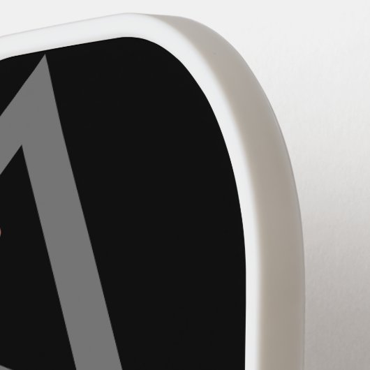 Moderne gepersonaliseerde gerepliceerde kleurnaam  pickleball paddle (Links Detail)