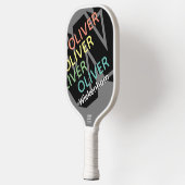 Moderne gepersonaliseerde gerepliceerde kleurnaam  pickleball paddle (Links)