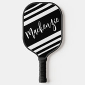 Moderne, gepersonaliseerde gestripte aangepaste kl pickleball paddle (Voorkant)