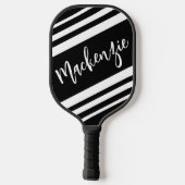 Moderne, gepersonaliseerde gestripte aangepaste kl pickleball paddle (Achterkant)