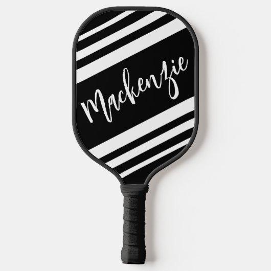 Moderne, gepersonaliseerde gestripte aangepaste kl pickleball paddle (Achterkant)